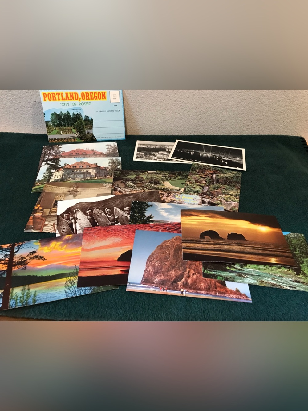 Portland, Oregon Vintage Postcard Lot - Colorful Landscape Collection